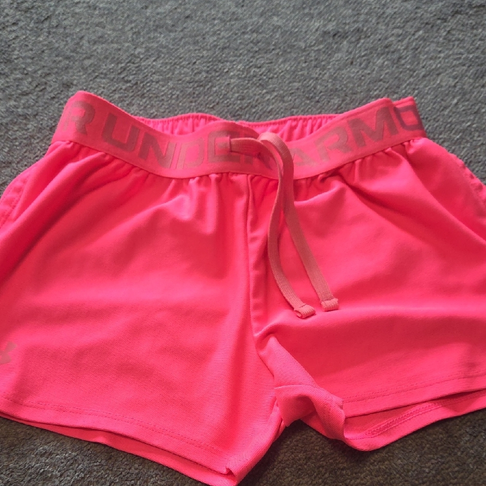 Under Armour Pink Performance Shorts Moisture-Wicking
